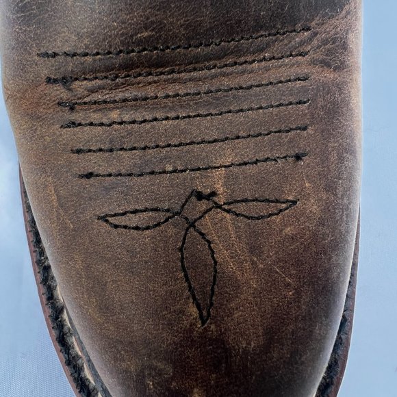 Double H DH5173 Boot Oil Resistant Brown Leather Western Cowboy Boots Size 9M - Picture 9 of 12